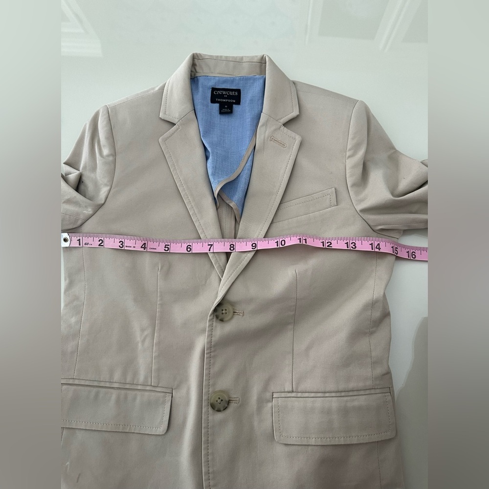 J. Crew Boys Thompson Khaki Suit 2 piece - Picture 15 of 16